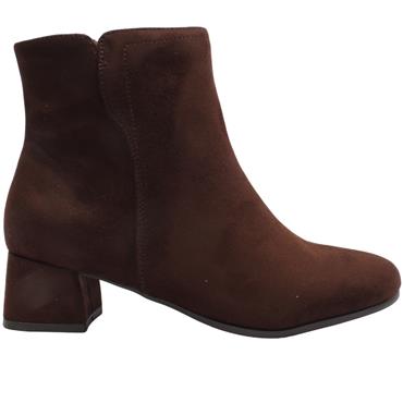 JANA 25364 ANKKE BOOT - BROWN SUEDE